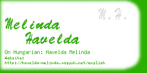 melinda havelda business card